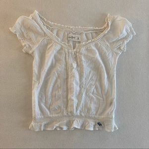 White Off-Shoulder Abercrombie Top